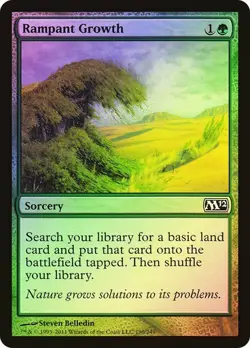 MTG - Rampant Growth - Foil - M12 - Magic the Gathering - Image 1