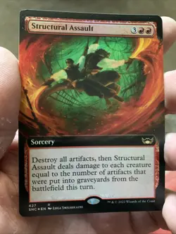MTG Structural Assault (Foil Extended Art) [Streets of New Capenna] Near Mint - Image 1