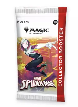 MTG Spider-Man Collector Booster Single Pack 1 Pack from a collectors box - Image 1