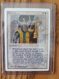 Magic The Gathering BALANCE UNLIMITED Series Sorcery Very Nice Condition - Image 1