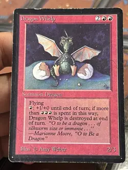 *** BETA Dragon Whelp *** MP - Vintage MtG Magic - Image 1