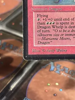*** BETA Dragon Whelp *** MP - Vintage MtG Magic - Image 5