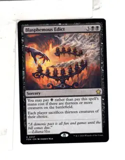 MTG SkeenAB Blasphemous Edict from FDN. NM. - Image 1