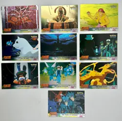1999 Pokemon Topps Mewtwo Strikes Back 10 Cards Blue Logo Rainbow Foil Vtg NM - Image 1