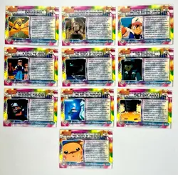 1999 Pokemon Topps Mewtwo Strikes Back 10 Cards Blue Logo Rainbow Foil Vtg NM - Image 2