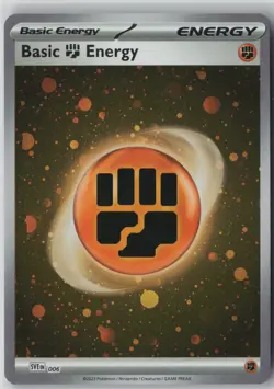 Basic Fighting Energy (Cosmos Holo) 006 Common Pokemon SVE: Scarlet & Violet - Image 1
