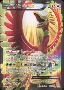 2016 Pokemon FRENCH XY Rupture Turbo-Breakpoint Ho-Oh EX 121/122 EX-MT - Image 1