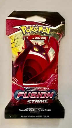 Pokemon TCG Sword & Shield 08 Fusion Strike Sleeved Booster Pack 820650809170 - Image 1
