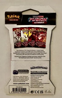 Pokemon TCG Sword & Shield 08 Fusion Strike Sleeved Booster Pack 820650809170 - Image 2