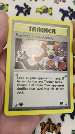 Pokemon 1st Edition - Rockets Sneak Attack - Holo - NM - Image 2