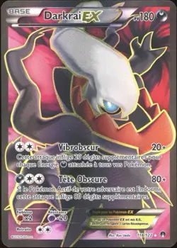2016 Pokemon FRENCH XY Rupture Turbo-Breakpoint Darkrai EX 118/122 EX-MT - Image 1