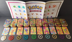 Pokemon Scarlet & Violet 151 Mini Tin Complete Set Poster Coins Art Insert Empty - Image 1