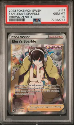 Elesa's Sparkle 147 Pokemon Sword And Shield Crown Zenith Crown Zenith NM PSA 10 - Image 1