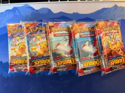 Pokemon TCG - S&V Surging Sparks Sealed Booster Packs (25 Packs) - Image 1