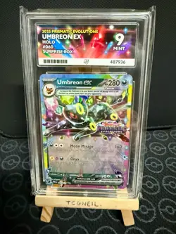 Umbreon EX 060/131 Stamped - Pokemon Prismatic Evolutions - Graded Mint ACE 9 - Image 1