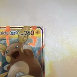 Pokemon Raichu & Alolan Raichu GX 54/236 Ultra Rare Holo TAG TEAM Unified Minds - Image 2