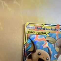 Pokemon Raichu & Alolan Raichu GX 54/236 Ultra Rare Holo TAG TEAM Unified Minds - Image 3