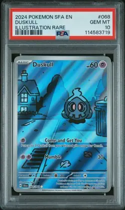 PSA 10 GEM MINT Duskull Shrouded Fable Illustration Rare Holo Pokemon 068/064 - Image 1