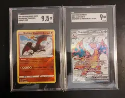 2023 Pokemon Obsidian Flames Charizard PSA 9 AND 2023 Radiant CHARIZARD 9.5 - Image 1
