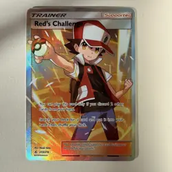 Red's Challenge Full Art Trainer 213/214 Sm-Unbroken Bonds Pokemon TCG - Image 1