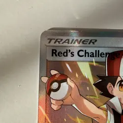 Red's Challenge Full Art Trainer 213/214 Sm-Unbroken Bonds Pokemon TCG - Image 2