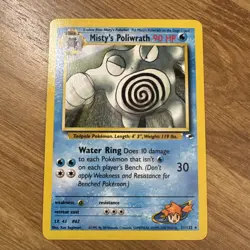 Pokemon TCG Misty's Poliwrath Gym Heroes 31/132 Non-Holo Unlimited Rare - Image 1