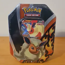 Pokemon TCG Sealed Tin Box Set Flareon V Vaporeon V Jolteon V (Factory Sealed) - Image 2