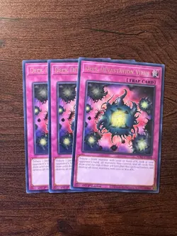 Yugioh! 3x Deck Devastation Virus WISU-EN058 Rare 1st Ed NM - Image 1