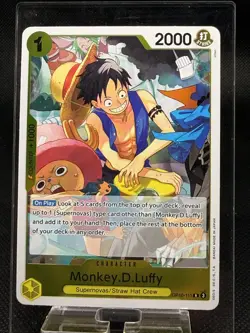 Monkey.D.Luffy OP10-111 Royal Blood One Piece TCG - English NM R Foil - Image 1