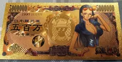 RARE Nico Robin One Piece Anime 24K Gold Flake Berry Dollar USA SELLER - Image 1