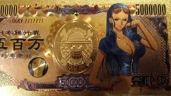 RARE Nico Robin One Piece Anime 24K Gold Flake Berry Dollar USA SELLER - Image 2