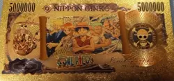 RARE Nico Robin One Piece Anime 24K Gold Flake Berry Dollar USA SELLER - Image 4