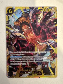 Monkey.D.Luffy OP10-118 SEC Foil Royal Blood One Piece Ccg Bandai English - Image 1