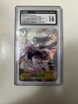 Momonosuke AA OP06-107 One Piece TCG Wings Captain Japanese CGC 10 Gem Mint - Image 1
