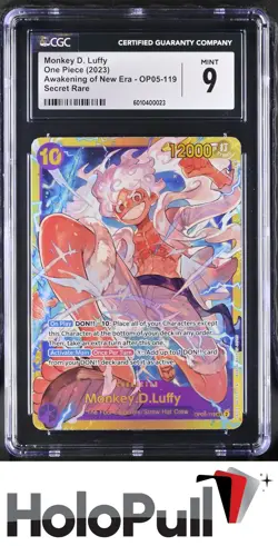 Pokemon TCG 2023 Awakening of New Era Monkey D. Luffy #OP05-119 Secret Rare - Image 1