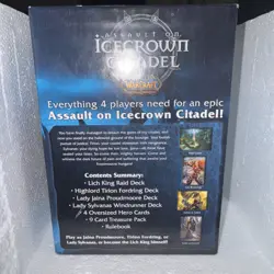 Cryptozoic WoW TCG Assault on Icecrown Citadel -Raid Deck Box VG/EX /Sealed Deck - Image 4