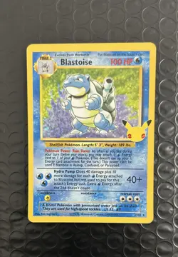 Blastoise 2/102 Celebrations: Classic Collection Holo Pokemon TCG NM - Image 1