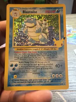 Pokemon TCG Blastoise Celebrations: Classic Collection 2/102 Holo Holo Rare - Image 1