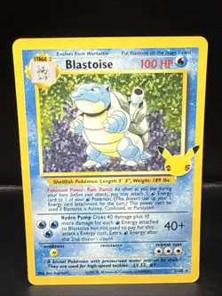 Pokemon TCG Blastoise Celebrations: Classic Collection 2/102 Holo Holo Rare - Image 1