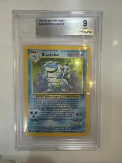 Blastoise 2/130 BGS 9 Base Set 2 Holo Beckett Graded Pokemon TCG - Image 1