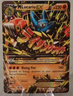 M Lucario EX 55/111 XY - Furious Fists Holo NM TCG Pokemon - Image 1