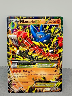 💥💥POKEMON TCG M LUCARIO EX 55/111 HOLO 2014 XY FURIOUS FISTS ULTRA RARE💥💥 - Image 1