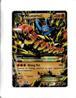Pokemon TCG M Lucario EX Ultra Rare XY - Furious Fists 55/111 - Image 1
