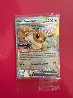 POKEMON Eevee EX 075/131 Stamped Prismatic Evolutions Surprise Box Promo SEALED - Image 1