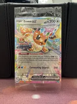 Pokemon Prismatic Evolutions Eevee ex 075/131 Surprise Box Stamped Sealed - Image 1