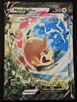 JUMBO Morpeko V-Union SWSH215-218 Black Star Promos Holo Pokemon NM OVERSIZED - Image 1