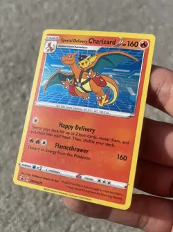 Pokemon TCG Special Delivery Charizard SWSH075 Holo Black Star Promo - Image 4