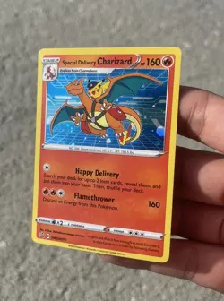 Pokemon TCG Special Delivery Charizard SWSH075 Holo Black Star Promo - Image 5