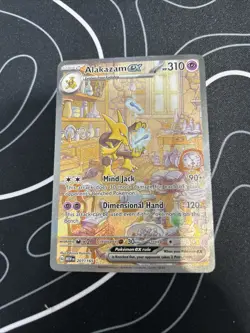 Pokemon TCG Alakazam EX 188/165 Illustration Rare Scarlet & Violet 151 Holo Card - Image 1