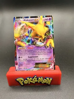 Pokemon TCG Alakazam EX 25/124 Ultra Rare Holo Card XY Fates Collide -LP - Image 1
